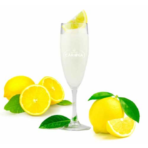 bicchiere di sorbetto al limone Carioka Caffè disponibile nelle confezione da 1 kg bicchiere di sorbetto al limone Carioka Caffè disponibile nelle confezione da 1 kg