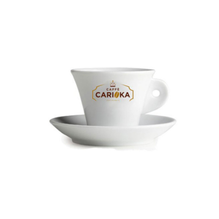 tazzina caffe carioka bianca decorata oro